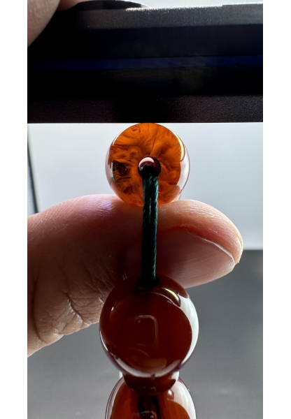 MirgeShoes Eski Döküm Helezon Hareli Mişmiş 68 Gr Sıkma Kehribar Tesbih AHTES2172