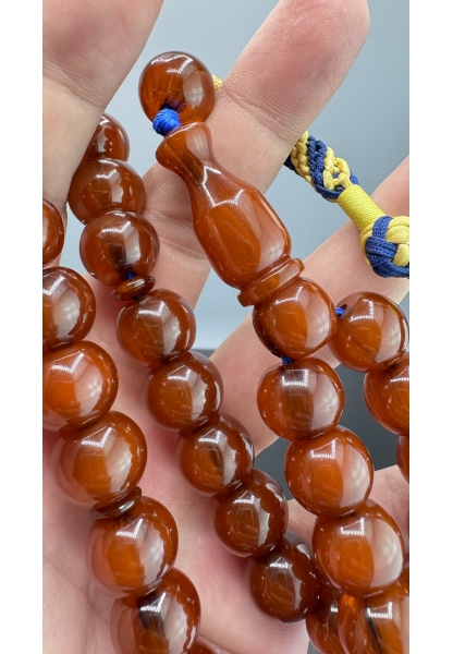 MirgeShoes Eski Döküm Helezon Hareli Mİşmiş 70 Gr Sıkma Kehribar Tesbih AHTES2117