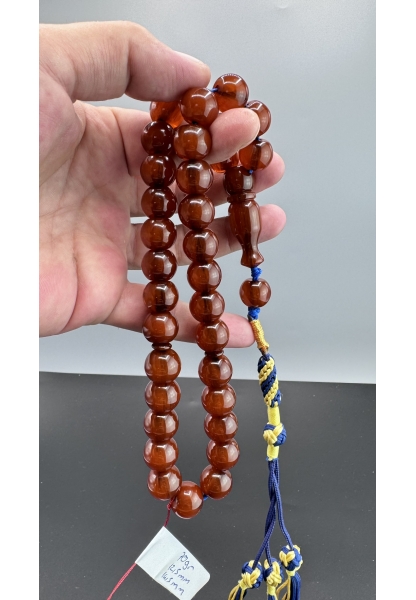 MirgeShoes Eski Döküm Helezon Hareli Mİşmiş 70 Gr Sıkma Kehribar Tesbih AHTES2117