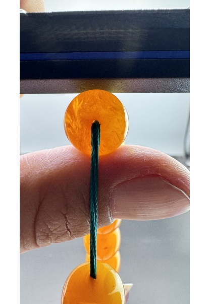 MirgeShoes Eski Döküm Helezon Hareli Sarı 85 Gr Sıkma Kehribar Tesbih AHTES2167