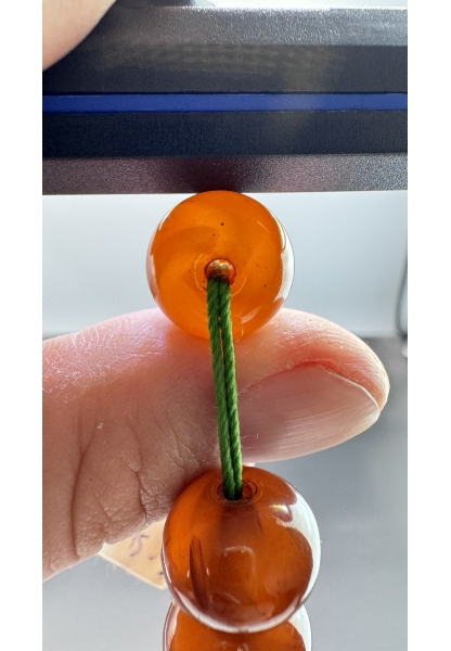 MirgeShoes Eski Döküm Rüzgar Gülü Hareli Kayısı 65 Gr Sıkma Kehribar Tesbih AHTES2155