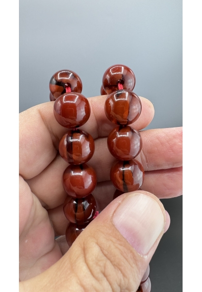 MirgeShoes Eski Döküm Rüzgar Gülü Hareli Miş Miş 69 Gr Sıkma Kehribar Tesbih AHTES2105