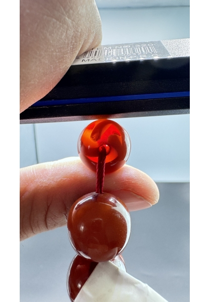 MirgeShoes Eski Döküm Rüzgar Gülü Hareli Mişmiş 110 Gr Sıkma Kehribar Tesbih AHTES2122