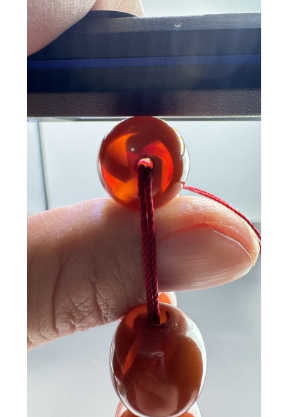 MirgeShoes Eski Döküm Rüzgar Gülü Hareli Mişmiş 110 Gr Sıkma Kehribar Tesbih AHTES2161