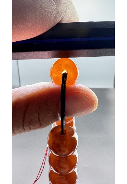 MirgeShoes Eski Döküm Rüzgar Gülü Hareli Mişmiş 62 Gr Sıkma Kehribar Tesbih AHTES2110