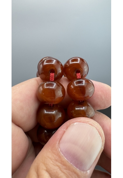 MirgeShoes Eski Döküm Rüzgar Gülü Hareli Mişmiş 65 Gr Sıkma Kehribar Tesbih AHTES2116