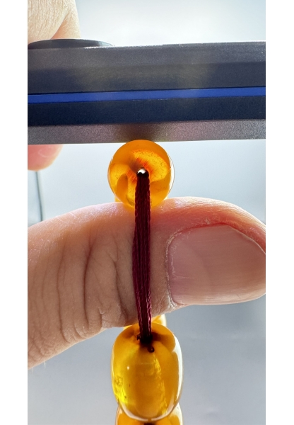 MirgeShoes Eski Döküm Rüzgar Gülü Hareli Sarı 59,5  Gr Sıkma Kehribar Tesbih AHTES2156