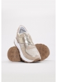 MirgeShoes Bej Bantlı Kadın Spor Ayakkabı İçi Dışı Hakiki Deri MRG0188726124265