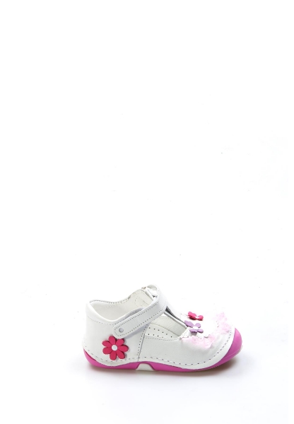 MirgeShoes Bebek Casual Ayakkabı İçi Dışı Hakiki Deri Beyaz  MRG01102121617