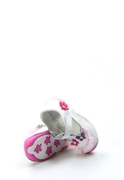 MirgeShoes Bebek Casual Ayakkabı İçi Dışı Hakiki Deri Beyaz  MRG01102121617