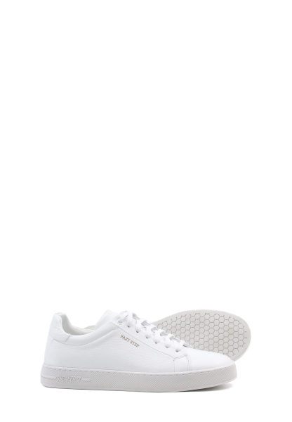 MirgeShoes Beyaz Bağcıklı Erkek Casual Ayakkabı İçi Dışı Hakiki Deri MRG01949131613