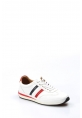  MirgeShoes Beyaz Bağcıklı Erkek Sneaker Spor Ayakkabı İçi Dışı Hakiki Deri MRG019861311910
