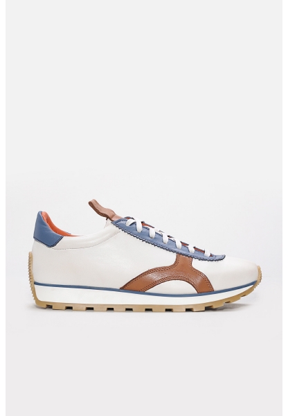 MirgeShoes Beyaz Erkek Spor Sneaker Ayakkabı İçi Dışı Hakiki Deri MRG01660131255889