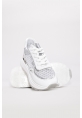 MirgeShoes Beyaz-Gümüş Bağcıklı Kadın Spor Ayakkabı İçi Dışı Hakiki Deri MRG0188726124268