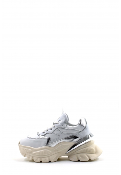 MirgeShoes Beyaz Bağcıklı Kadın Spor Ayakkabı İçi Dışı Hakiki Deri MRG01297261362