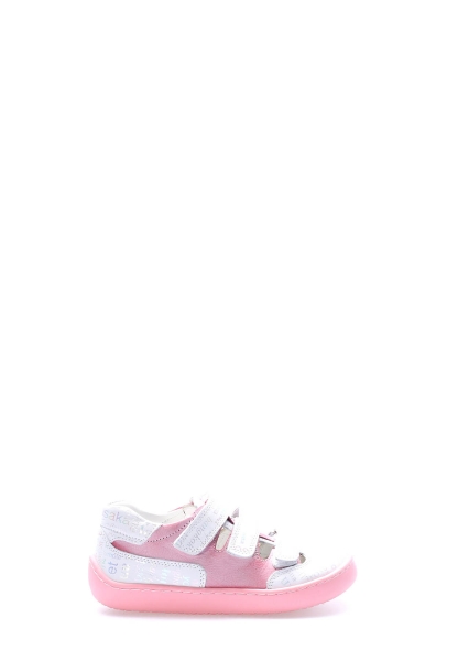 MirgeShoes İçi Dışı Hakiki Deri Beyaz Kız Çocuk Casual Ayakkabı AH080062411155