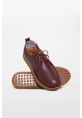 MirgeShoes Bordo Bağcıklı Kadın Casual Ayakkabı İçi Dışı Hakiki Deri MRG017132612827
