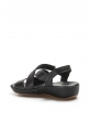 MirgeShoes Kadın Klasik Sandalet İçi Dışı Hakiki Deri Siyah  MRG019942611917