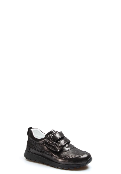 MirgeShoes Çelik Kız Çocuk Cırtcırtlı Sneaker Ayakkabı İçi Dışı Hakiki Deri MRG019676215