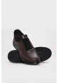 MirgeShoes Kahve Bağcıklı Erkek Casual Ayakkabı İçi Dışı Hakiki Deri MRG01256131354