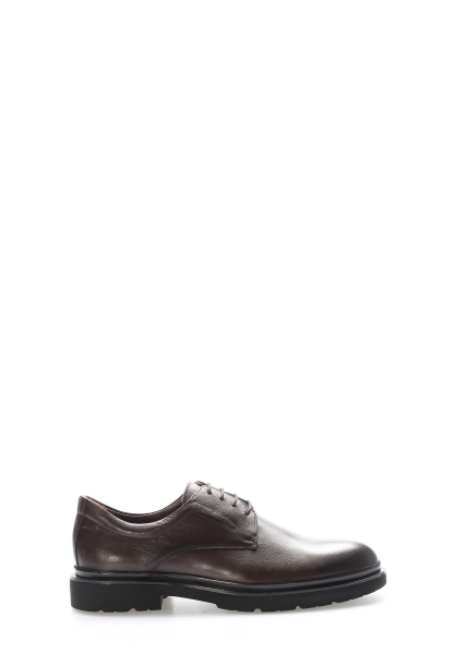 MirgeShoes Kahve Bağcıklı Erkek Casual Ayakkabı İçi Dışı Hakiki Deri MRG01256131838