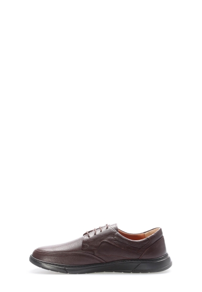 MirgeShoes Kahve Bağcıklı Erkek Casual Ayakkabı İçi Dışı Hakiki Deri MRG011081132162724