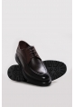 MirgeShoes Kahve Bağcıklı Erkek Klasik Ayakkabı İçi Dışı Hakiki Deri MRG0187113124238