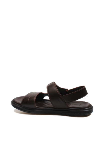 MirgeShoes Kahve Erkek Açık Hava Klasik Sandalet İçi Dışı Hakiki Deri MRG0113813225-53