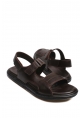 MirgeShoes Kahve Erkek Açık Hava Klasik Sandalet İçi Dışı Hakiki Deri MRG0113813225-53