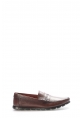 MirgeShoes Kahve Bağcıksız Erkek Loafer Ayakkabı İçi Dışı Hakiki Deri MRG0175813337