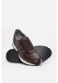MirgeShoes Kahve Erkek Spor Sneaker Ayakkabı İçi Dışı Hakiki Deri MRG0137113111207