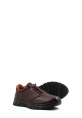 MirgeShoes Kahve Bağcıklı Erkek Spor Sneaker Ayakkabı İçi Dışı Hakiki Deri MRG0110811316279