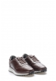 MirgeShoes Kahve Bağcıklı Erkek Spor Sneaker Ayakkabı İçi Dışı Hakiki Deri MRG01108113165302011030