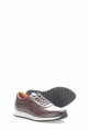MirgeShoes Kahve Bağcıklı Erkek Spor Sneaker Ayakkabı İçi Dışı Hakiki Deri MRG011081131773
