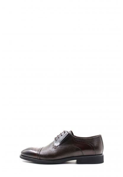 MirgeShoes Kahve Bağcıklı Erkek Klasik Ayakkabı İçi Dışı Hakiki Deri MRG01367131794