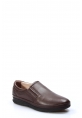 MirgeShoes Kahve Bağcıksız Erkek Casual Ayakkabı İçi Dışı Hakiki Deri MRG01792132153427