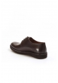 MirgeShoes Kahve Bağcıklı Erkek Oxford Ayakkabı İçi Dışı Hakiki Deri MRG01952131162