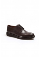 MirgeShoes Kahve Bağcıklı Erkek Oxford Ayakkabı İçi Dışı Hakiki Deri MRG01952131162