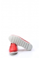 MirgeShoes Kırmızı Bağcıksız Kadın Casual Ayakkabı İçi Dışı Hakiki Deri MRG01994261213