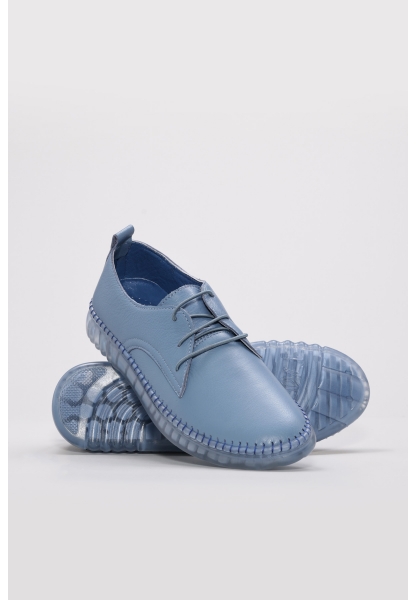 MirgeShoes Kot Bağcıklı Kadın Casual Ayakkabı İçi Dışı Hakiki Deri MRG017392615283