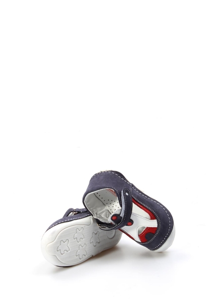 MirgeShoes Bebek Casual Ayakkabı İçi Dışı Hakiki Deri Lacivert  MRG01102121615