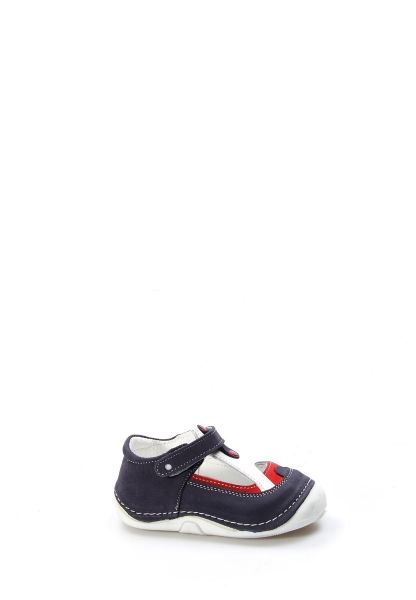 MirgeShoes Bebek Casual Ayakkabı İçi Dışı Hakiki Deri Lacivert  MRG01102121615