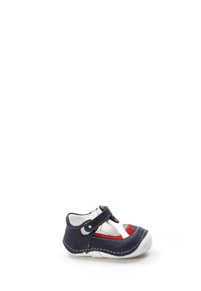 MirgeShoes Bebek Casual Ayakkabı İçi Dışı Hakiki Deri Lacivert  MRG01102191615