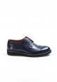 MirgeShoes Lacivert Bağcıklı Erkek Oxford Ayakkabı İçi Dışı Hakiki Deri MRG01952131268