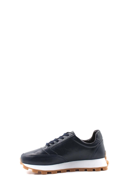 MirgeShoes Lacivert Bağcıklı Erkek Spor Sneaker Ayakkabı İçi Dışı Hakiki Deri MRG0128471947