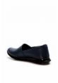 MirgeShoes Lacivert Bağcıksız Kadın Casual Ayakkabı İçi Dışı Hakiki Deri MRG01994261213