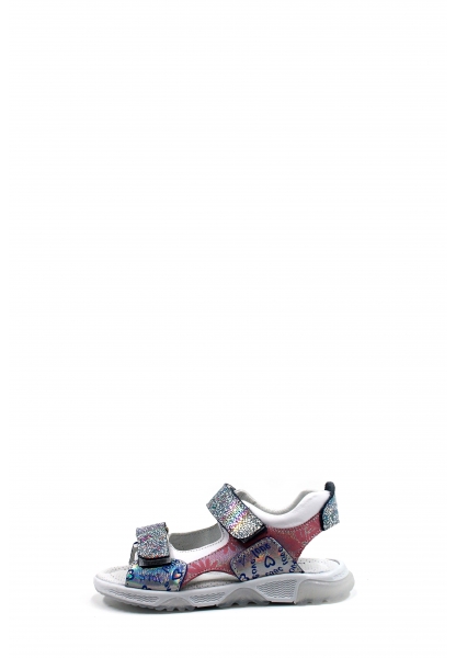 MirgeShoes Mavi Unisex Çocuk Sandalet İçi Dışı Hakiki Deri Saten MRG0113621218