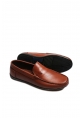 MirgeShoes Taba Erkek Loafer Ayakkabı Kaymaz Taban İçi Dışı Hakiki Deri MRG019451311614
