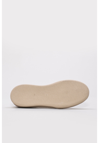 MirgeShoes Silver Rahat Kadın Babet Ayakkabı İçi Dışı Hakiki Deri MRG017872613548