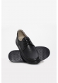 MirgeShoes Siyah Erkek Çocuk Bağcıklı Klasik Ayakkabı İçi Dışı Hakiki Deri MRG01900711834